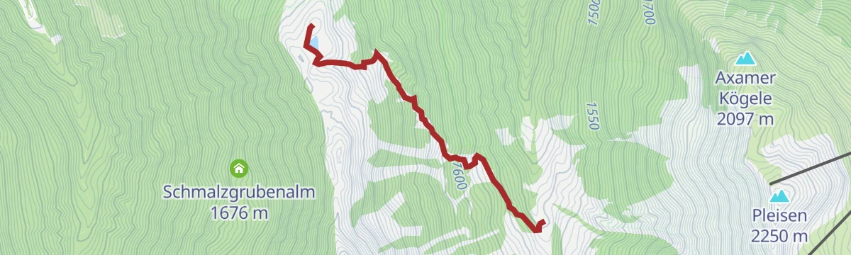 Route map: Salfainssee Wanderung